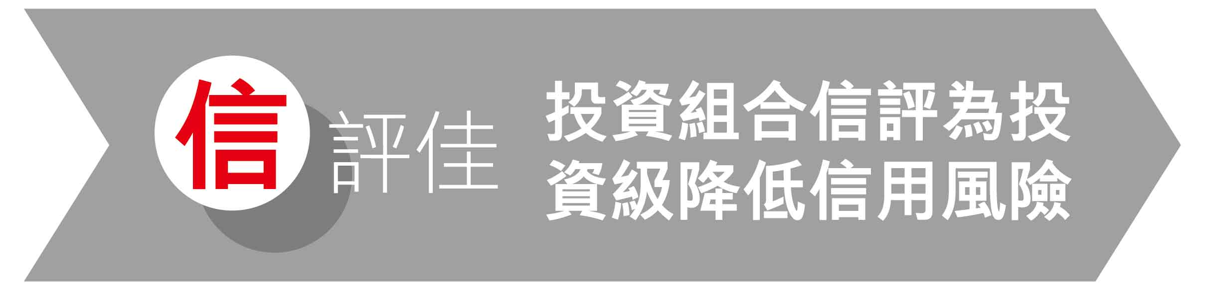 投資組合信評為投資級  降低信用風險